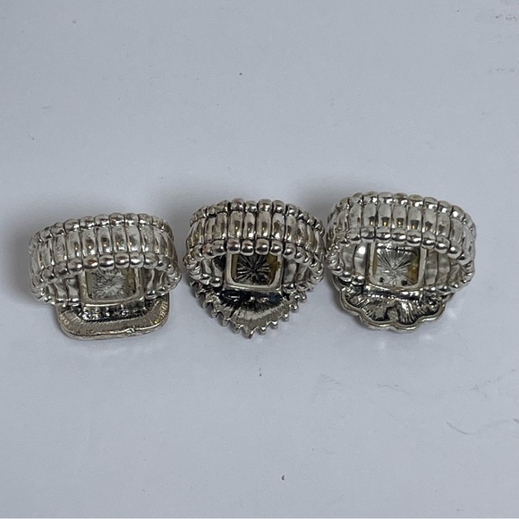 Oklahoma State University Silver, Black and Orange Stretch Rings - Picture 6 of 7